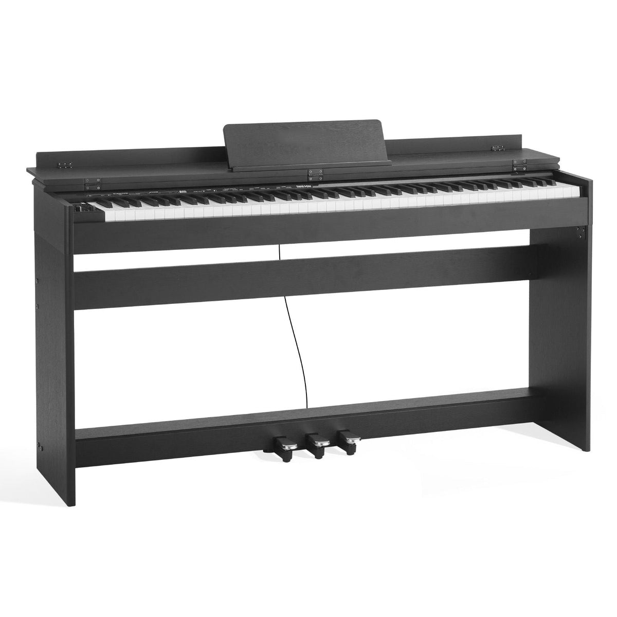 Weighted Digital Piano, 88 Keys Fully Weighted, Electric Piano Keyboard with Furniture Stand, Power Adapter, Triple Pedal, 680 Tones, Support Wireless Connection, with Headphones, for Beginners