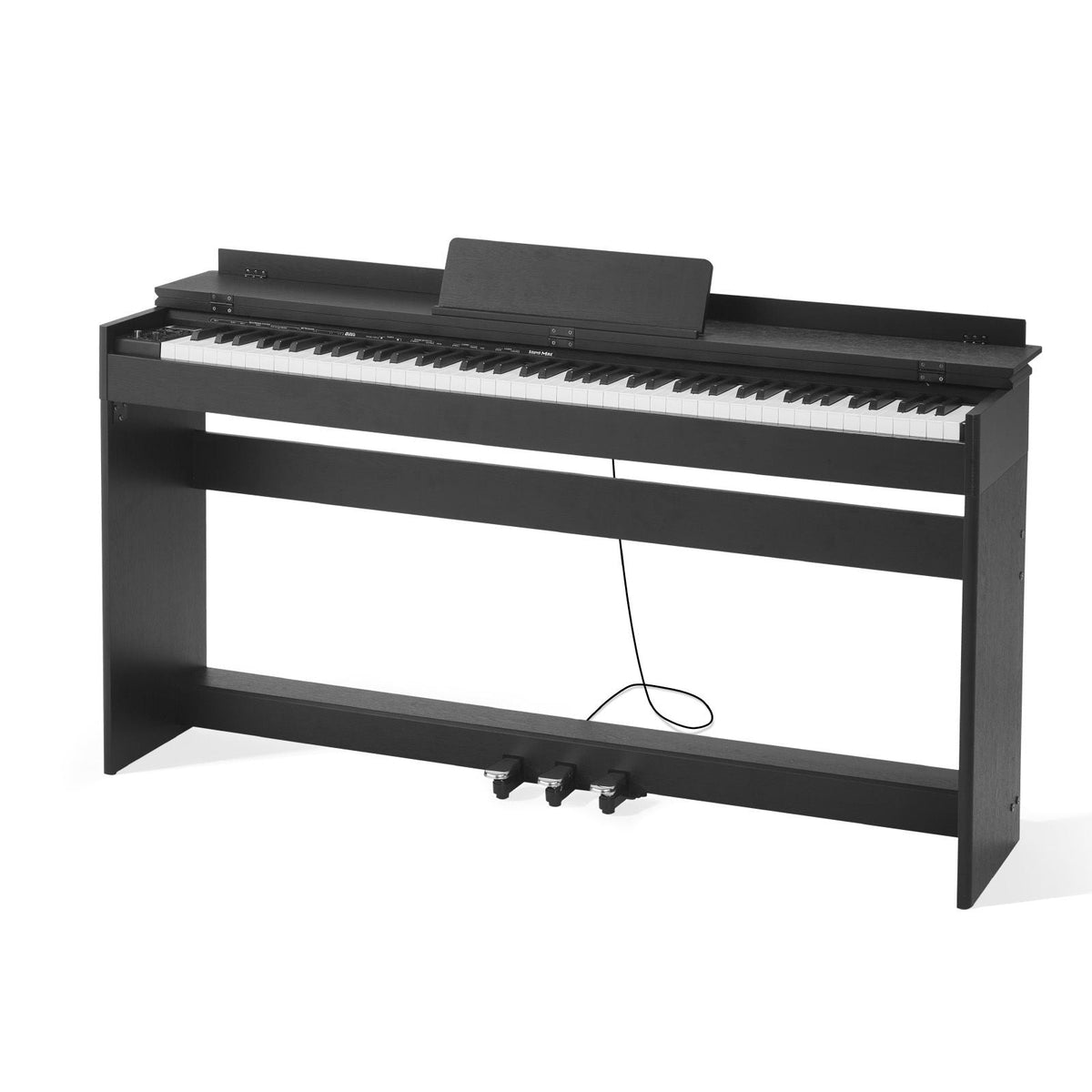 Weighted Digital Piano, 88 Keys Fully Weighted, Electric Piano Keyboard with Furniture Stand, Power Adapter, Triple Pedal, 680 Tones, Support Wireless Connection, with Headphones, for Beginners