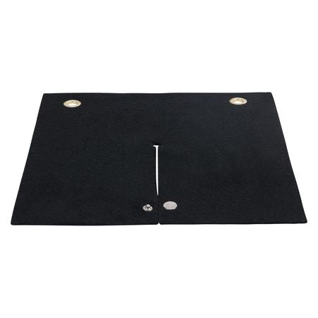 Welding Blanket, 12" x 12" Carbon Fiber Heat Shield Welding Mat, Up To 1800 F Heat Resistant, Flame Protector Pad Plumbing Hole Propane Torch, Soldering Pad with Metal Grommets for Copper Pipe
