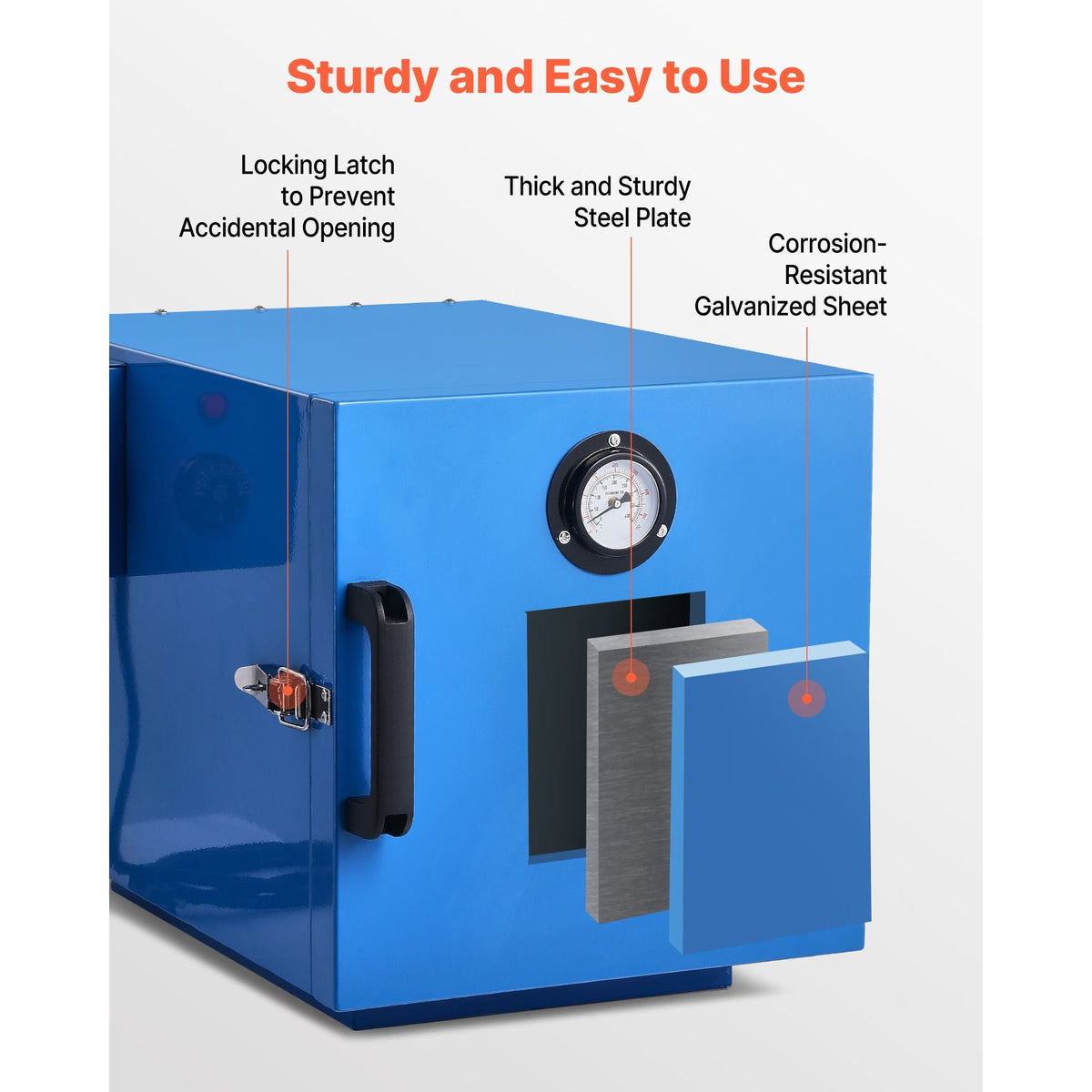 Welding Rod Oven, 200LBS Capacity Countertop Electrodes Drying Oven 1060W 120V, 104 - 392 Fahrenheit Adjustable Welding Rods Dryer for 18-inch Stick Electrode