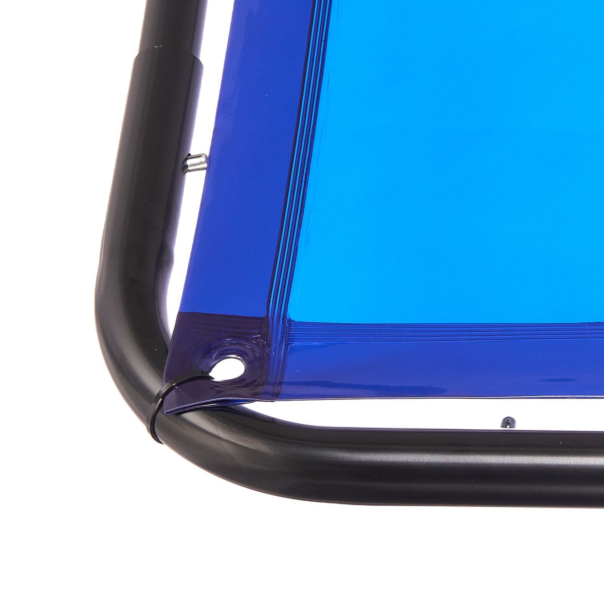 Welding Screen with Frame, 6 x 8 FT Welding Curtain Screen, Flame-Resistant Vinyl Safety Protection Screens with Lockable Swivel Wheels & 6-Level UV Protection for Workshop/Industrial Use, Blue