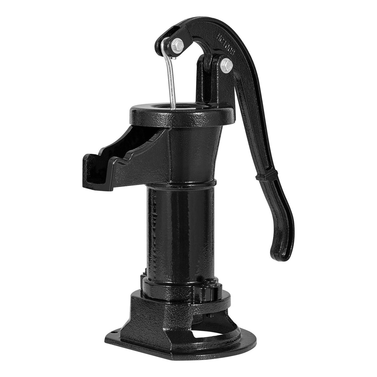 Well Hand Pitcher Pump, 25 ft Maximum Lift, Antique Cast Iron Manual Hand Water Pump, NPT 1-1/4 in Connection, Easy Installation, Old Fashioned for Outdoor Garden, Pond, Backyard, Farm, Black
