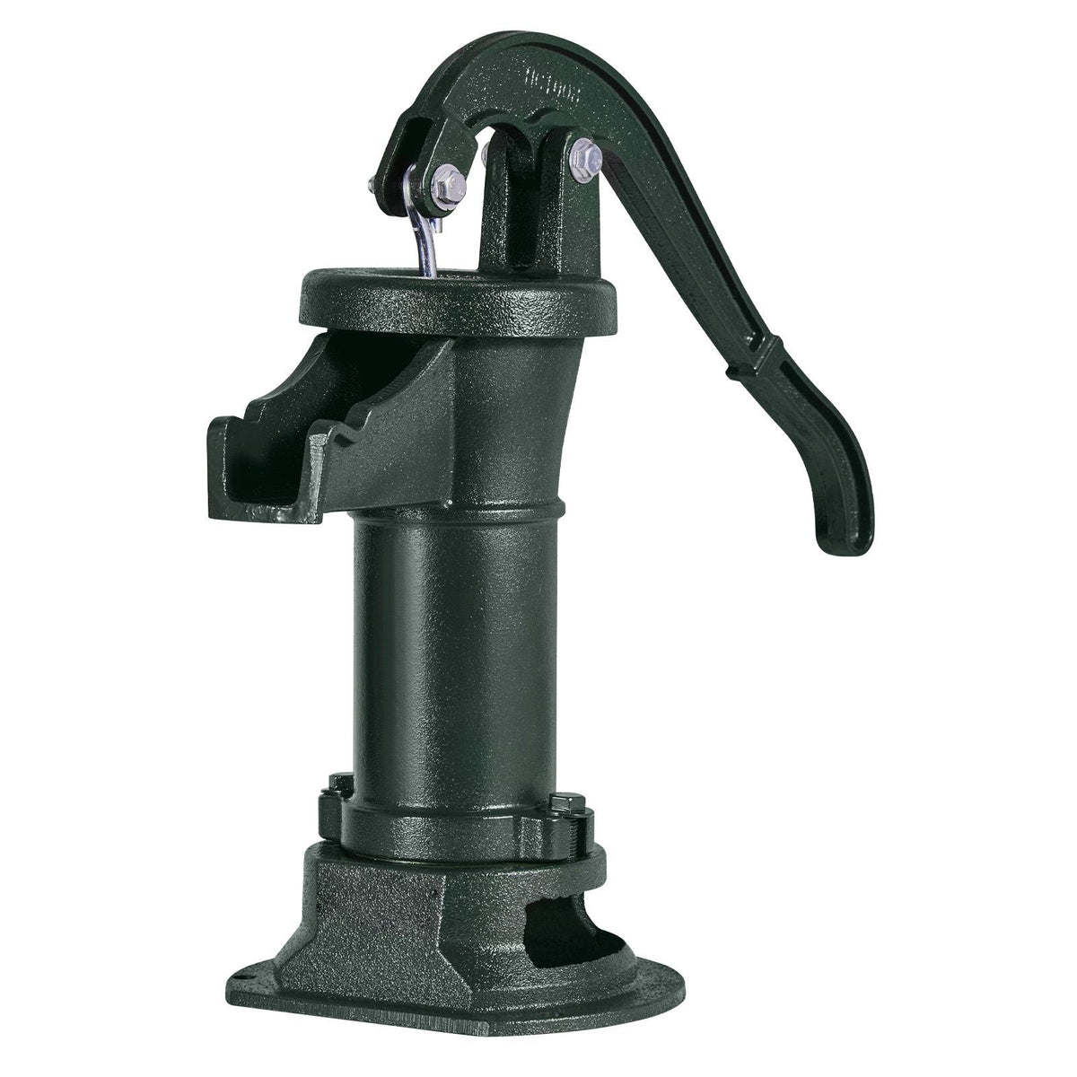 Well Hand Pitcher Pump, 25 ft Maximum Lift, Antique Cast Iron Manual Hand Water Pump, NPT 1-1/4 in Connection, Easy Installation, Old Fashioned for Outdoor Garden, Pond, Backyard, Farm, Green