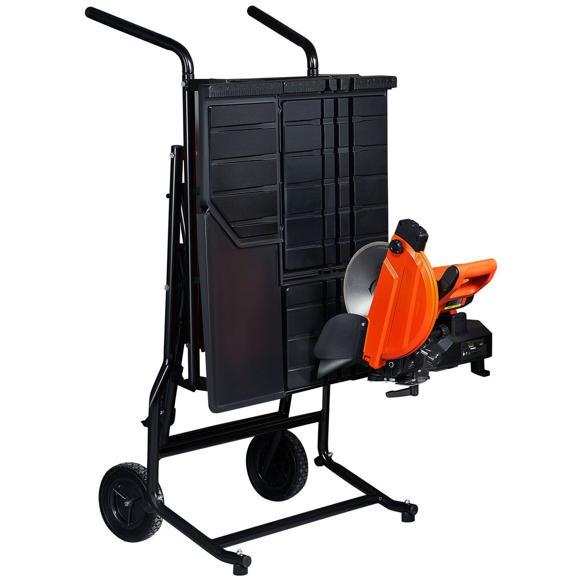 Wet Tile Saw with Stand, 10-inch 65Mn Steel Blade, 4500 RPM Motor, Tile Cutter Wet Saw with Water Reservoir and Casters, 0-45 Degrees Miter Angle for Cutting Tiles, Floor Tiles, and Stones