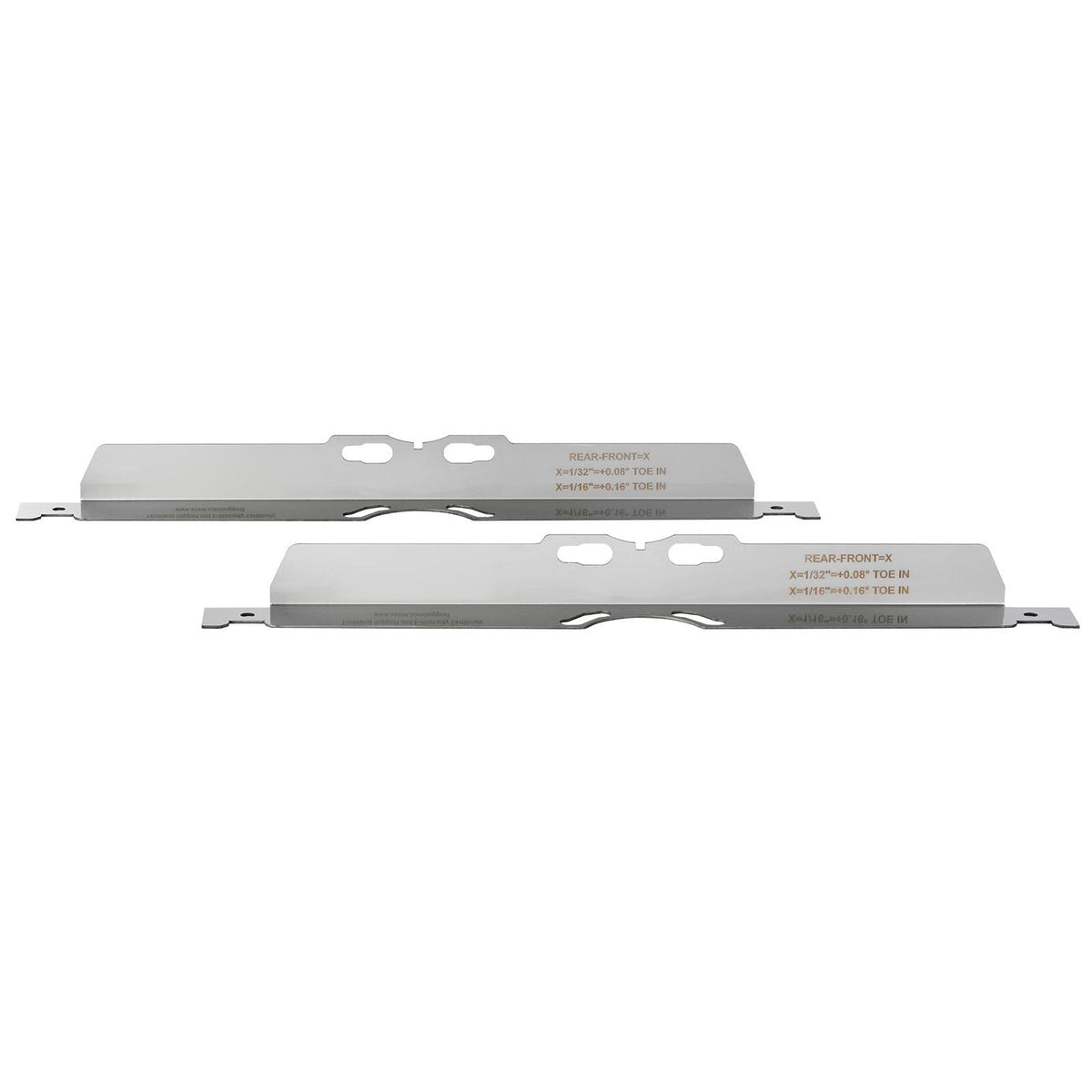 Wheel Alignment Tool, 2-Pack Toe Alignment Toe Plates, Stainless Steel Wheel Alignment Tool Plate, Toe Angle Accurate Measurement, Includes 2 Measuring Tapes & Conversion Chart