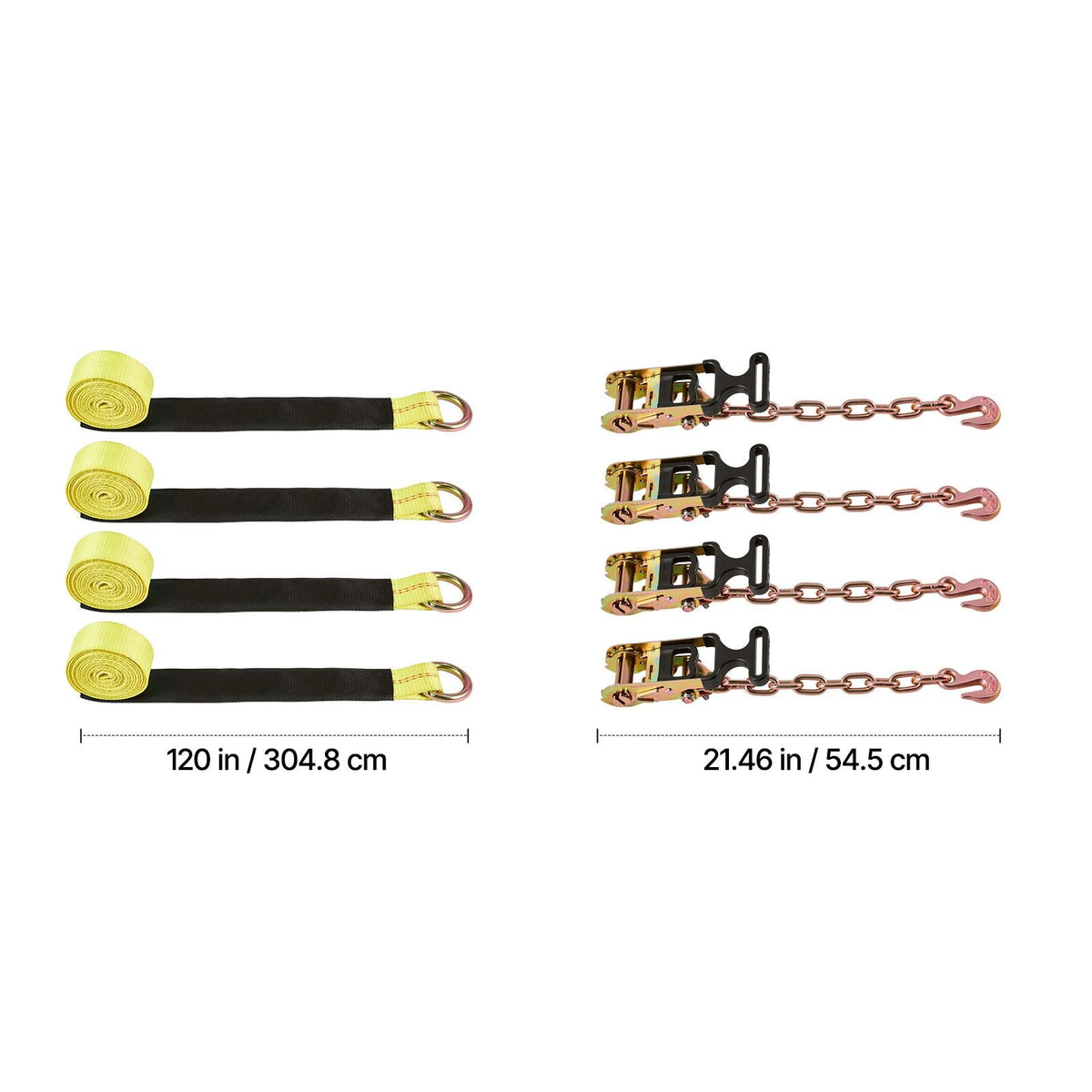 Wheel Chock Tie-Down Kit, Tire-Style Tow Dolly Strap, Car Tie Down Kit with Heavy-Duty Hook, Break Strength 10009 lbs & Working Load 3333 lbs Motorcycle Tie-Down System for ATV, SUV, Snowmobiles