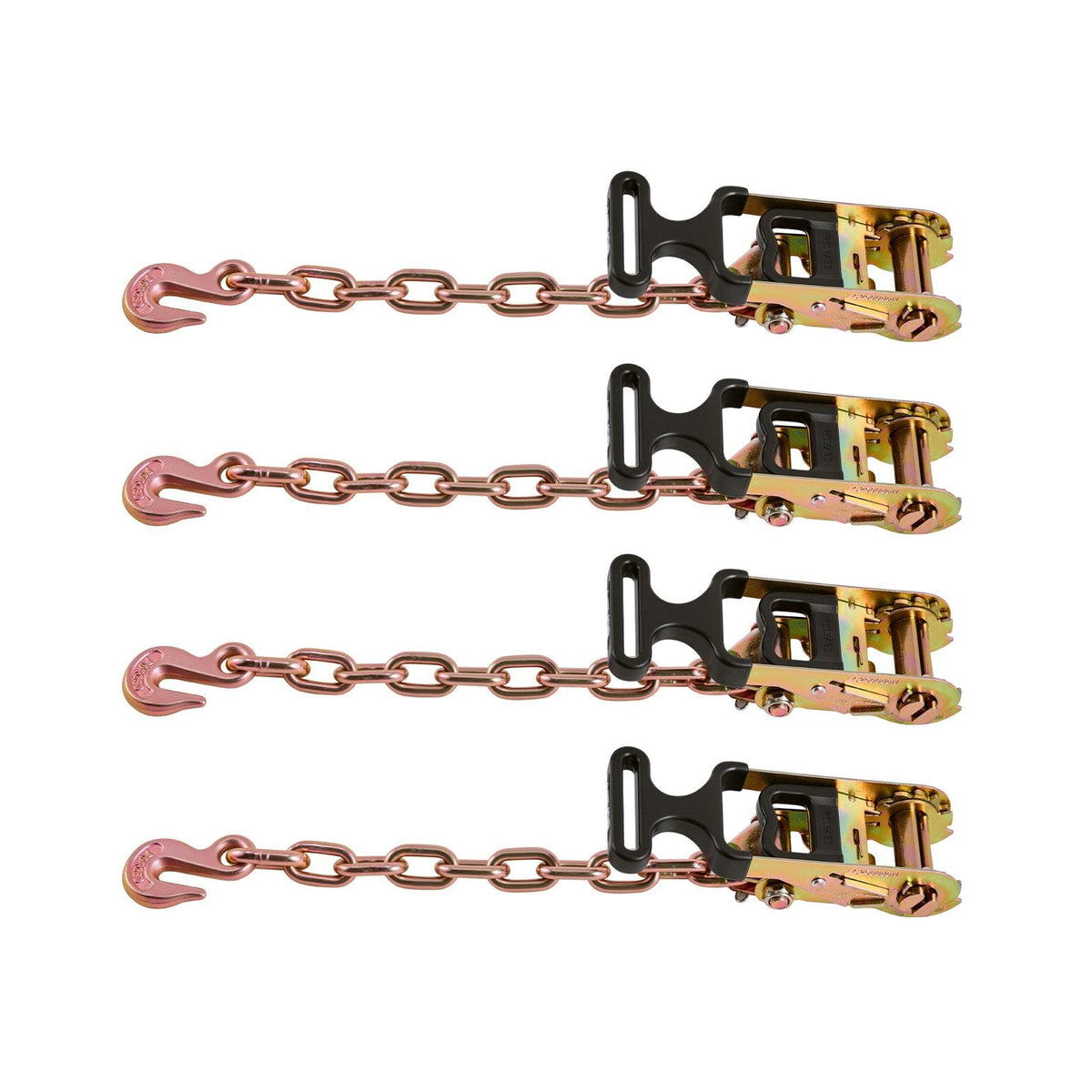 Wheel Chock Tie-Down Kit, Tire-Style Tow Dolly Strap, Car Tie Down Kit with Heavy-Duty Hook, Break Strength 10009 lbs & Working Load 3333 lbs Motorcycle Tie-Down System for ATV, SUV, Snowmobiles