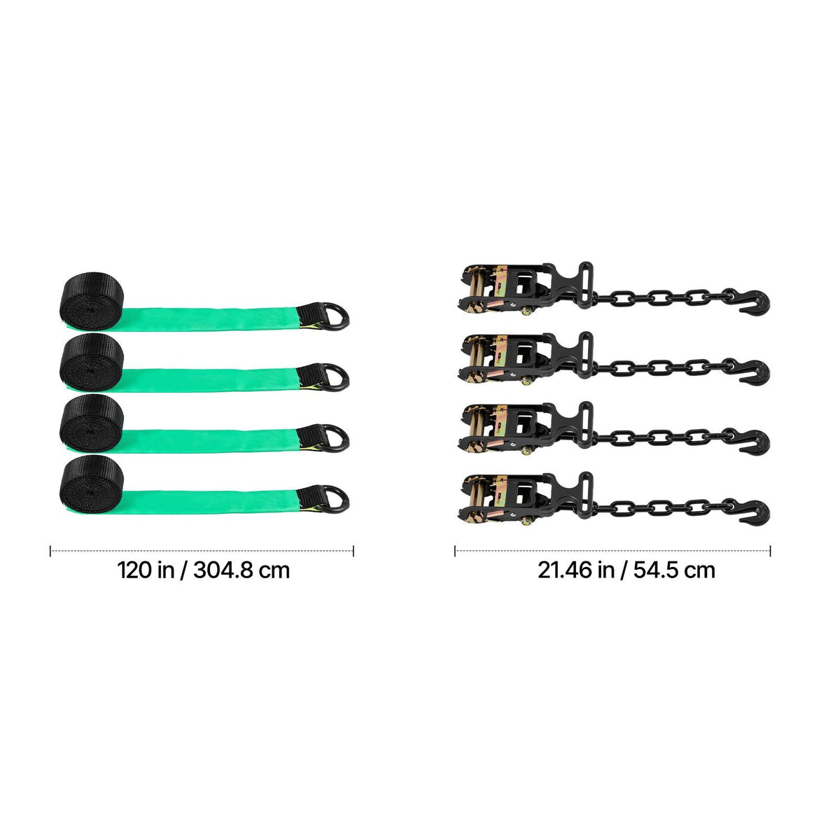 Wheel Chock Tie-Down Kit, Tire-Style Tow Dolly Strap, Car Tie Down Kit with Heavy-Duty Hook, Break Strength 10009 lbs & Working Load 3333 lbs Motorcycle Tie-Down System for ATV, SUV, Trailer