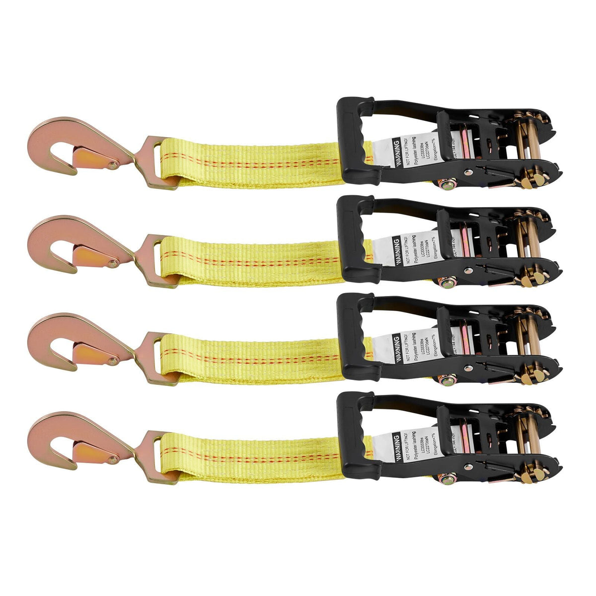Wheel Chock Tie-Down Kit, Tire-Style Trailer Tie Down Strap, Car Tie Down Kit with Spring Hook, Break Strength 10009 lbs & Working Load 3333 lbs Motorcycle Tie-Down System for ATV, SUV, Trailer