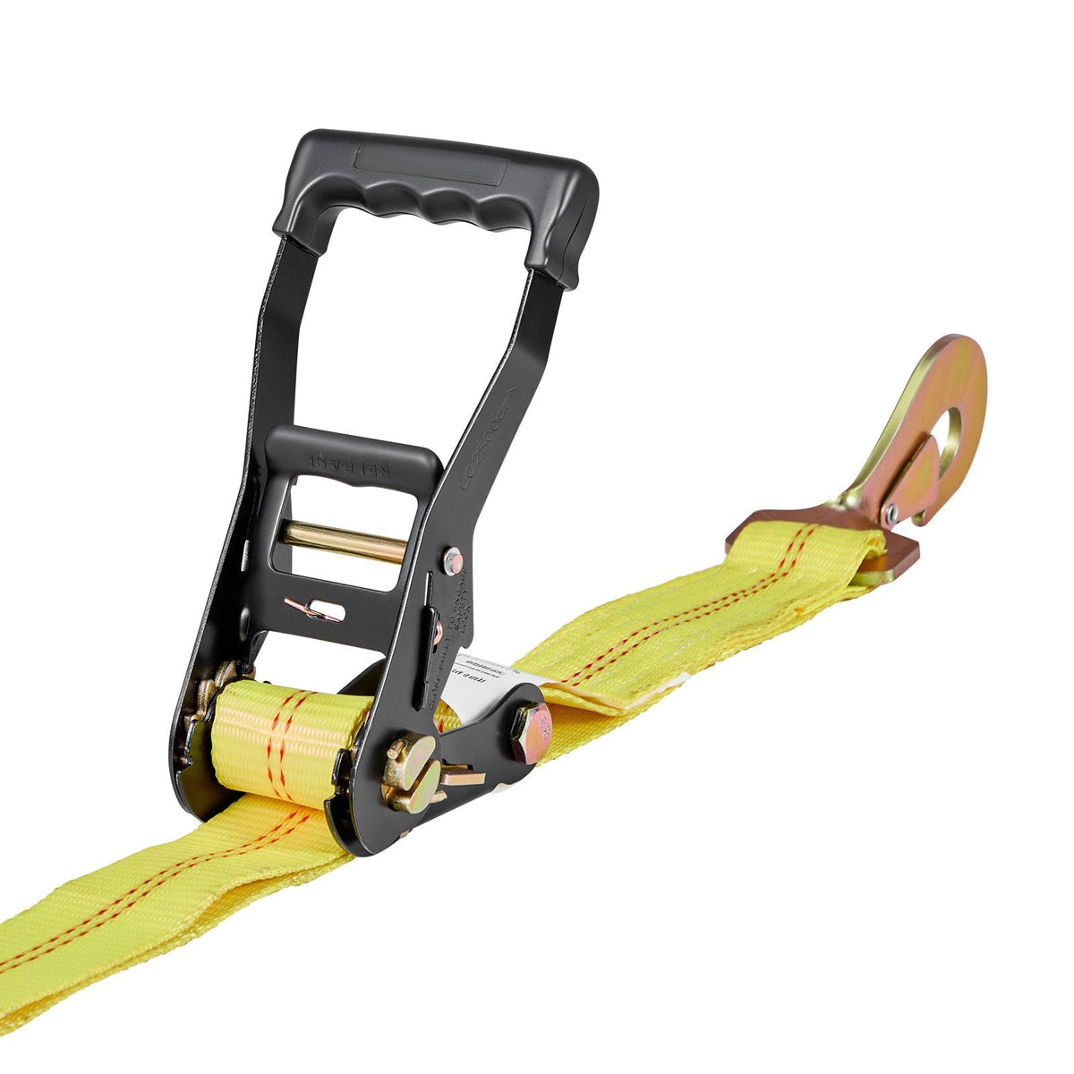 Wheel Chock Tie-Down Kit, Tire-Style Trailer Tie Down Strap, Car Tie Down Kit with Spring Hook, Break Strength 10009 lbs & Working Load 3333 lbs Motorcycle Tie-Down System for ATV, SUV, Trailer