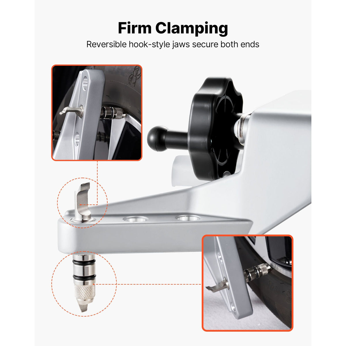 Wheel Clamp & Magnetic Adapter, 1 PCS Aluminum Alloy Wheel Alignment Tool for Precise Camber Gauge, Fits 11-25 Inch Rims, Universal Magnetic Gauge Tire Repair Tool for Car Truck SUV Motorcycle