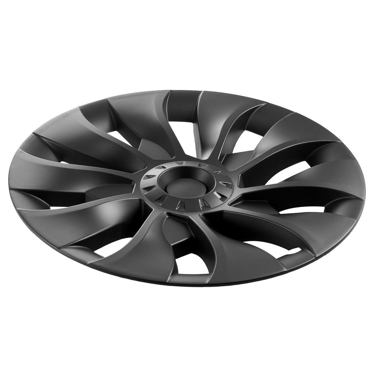 Wheel Rim Cover Hubcaps, 18 in, 2017-2023 Model 3 Fully Fit Hubcap with Snap, Guard Tape & Valve Nozzle Hole, ABS & PC Hubcap with High Rigidity & Less Wind Drag, Fits for All Weather Use