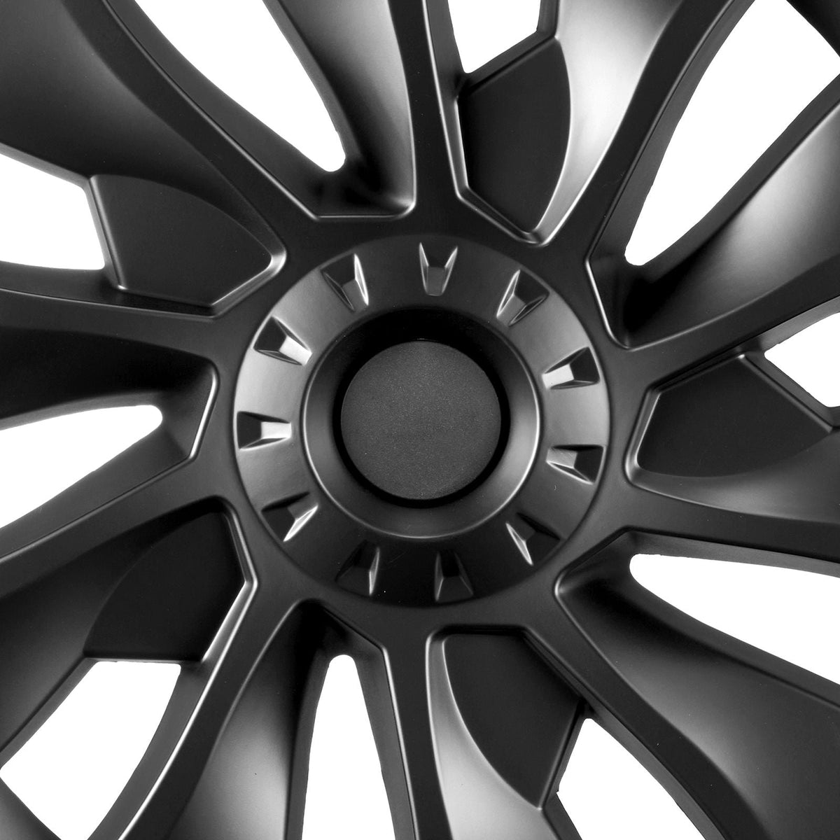 Wheel Rim Cover Hubcaps, 18 in, 2017-2023 Model 3 Fully Fit Hubcap with Snap, Guard Tape & Valve Nozzle Hole, ABS & PC Hubcap with High Rigidity & Less Wind Drag, Fits for All Weather Use