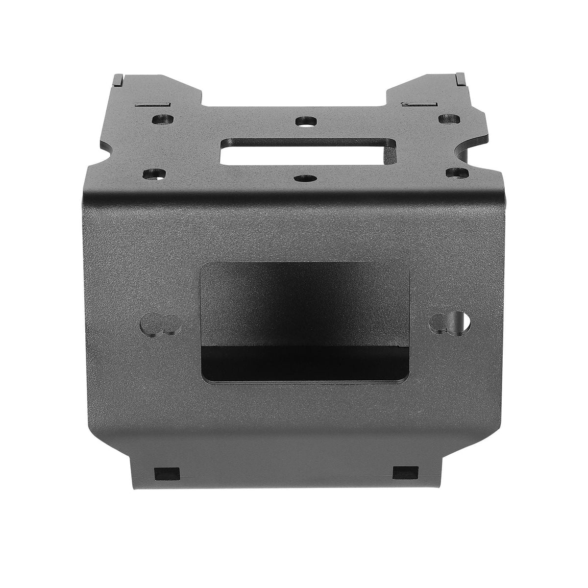 Winch Mount, Winch Capacity of 2000-3600 lbs, Trailer Hitch Winch Mount for Select Polaris Sportsman Models (2009 and Newer), 2 Mounting Hole Design, Powder Coated Steel, Fit for Desert Rescue
