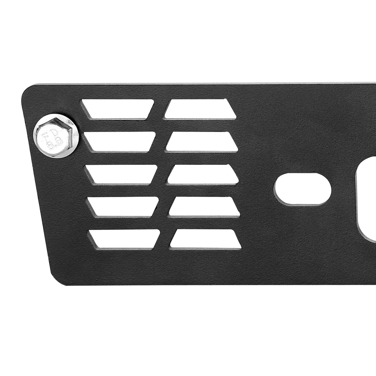Winch Mount, Winch Capacity of 907-1633 kg, Trailer Hitch Winch Mount for Select Polaris Ranger Models (2010-2021), 3 Mounting Hole Design, Powder Coated Steel, Fit for Muddy Road Rescue