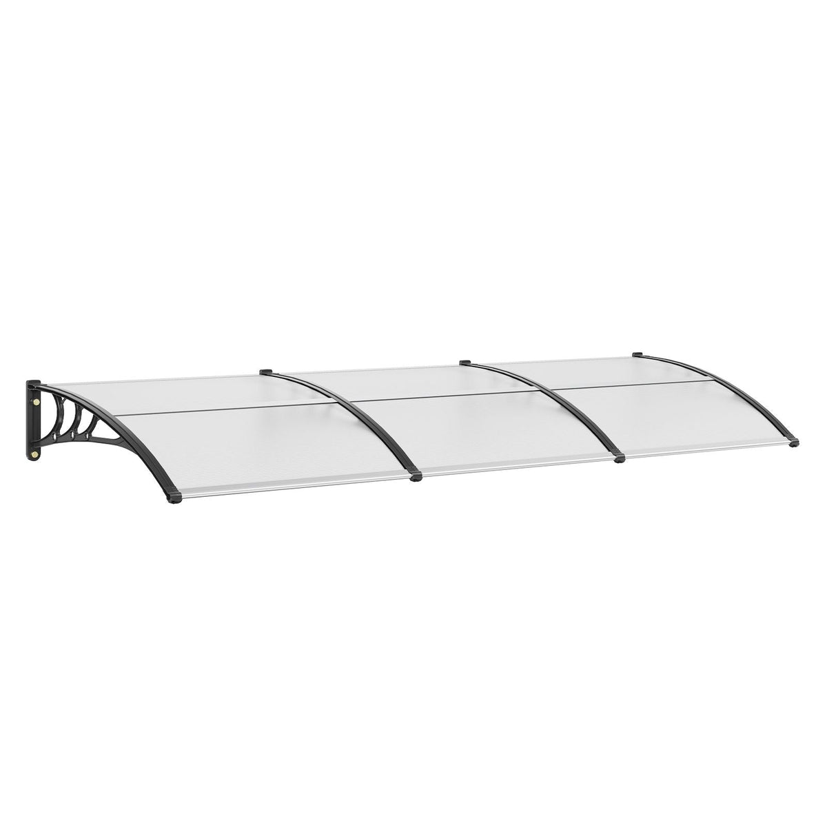 Window Door Awning Canopy, 38" x 117" Door Canopy Exterior, UF50+ PC Sunshade Sheet Awnings, Outdoor Patio Awning Sun Shade, Transparent, Waterproof, for Sun Shutter, UV, Rain, Snow Protection