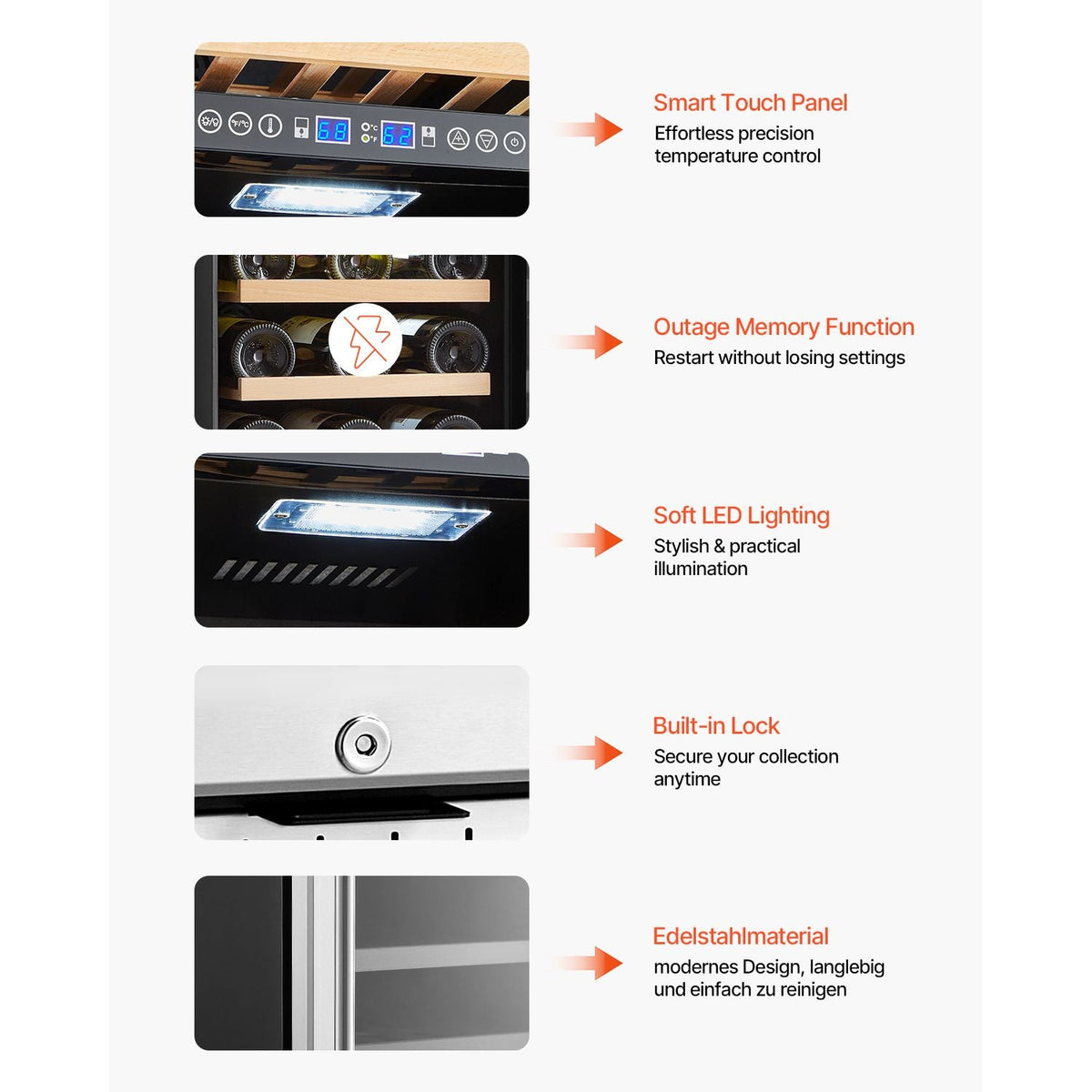 Wine Cooler, 28 Bottle Dual Zone Wine Fridge, Mini Wine Cooler Refrigerator with Glass Door, Adjustable Shelves, Digital Temperature Control, Built-in & Freestanding Fridge for Home Office Bar