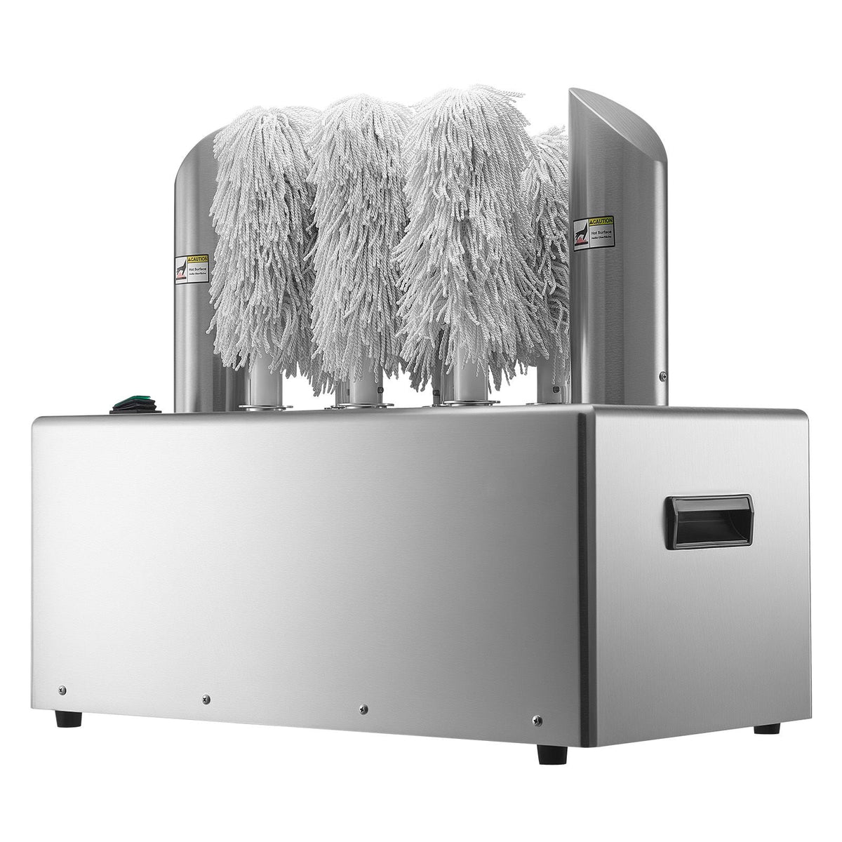 Wine Glass Polisher Machine, 8-Brush Glass Polishing Machine, 660 Cups/Hour Electric Commercial Glass Polisher for Champagne Glasses, Beer Cups, Mugs, Perfect for Bar Restaurant Kitchen