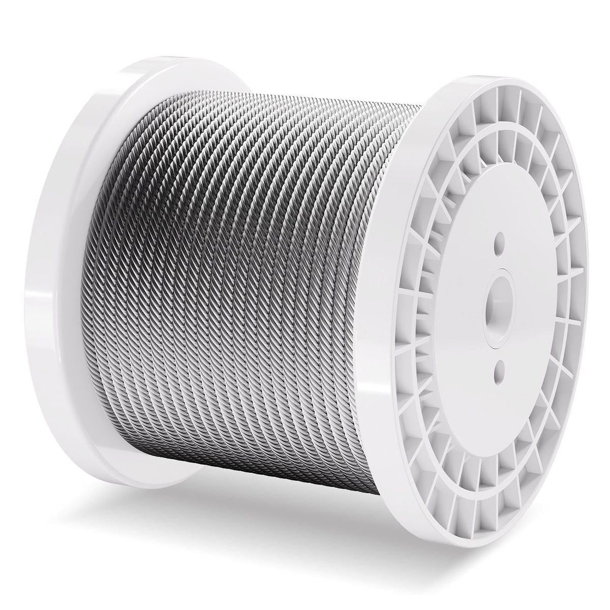 Wire Rope, 1/4" 250 ft Zinc Galvanized Carbon Steel Cable with Gloves, 7000 lbs Breaking Strength, 7 x 19 Strands Construction Marine Aircraft Grade for Handrail Stair Decking Fence Outdoors