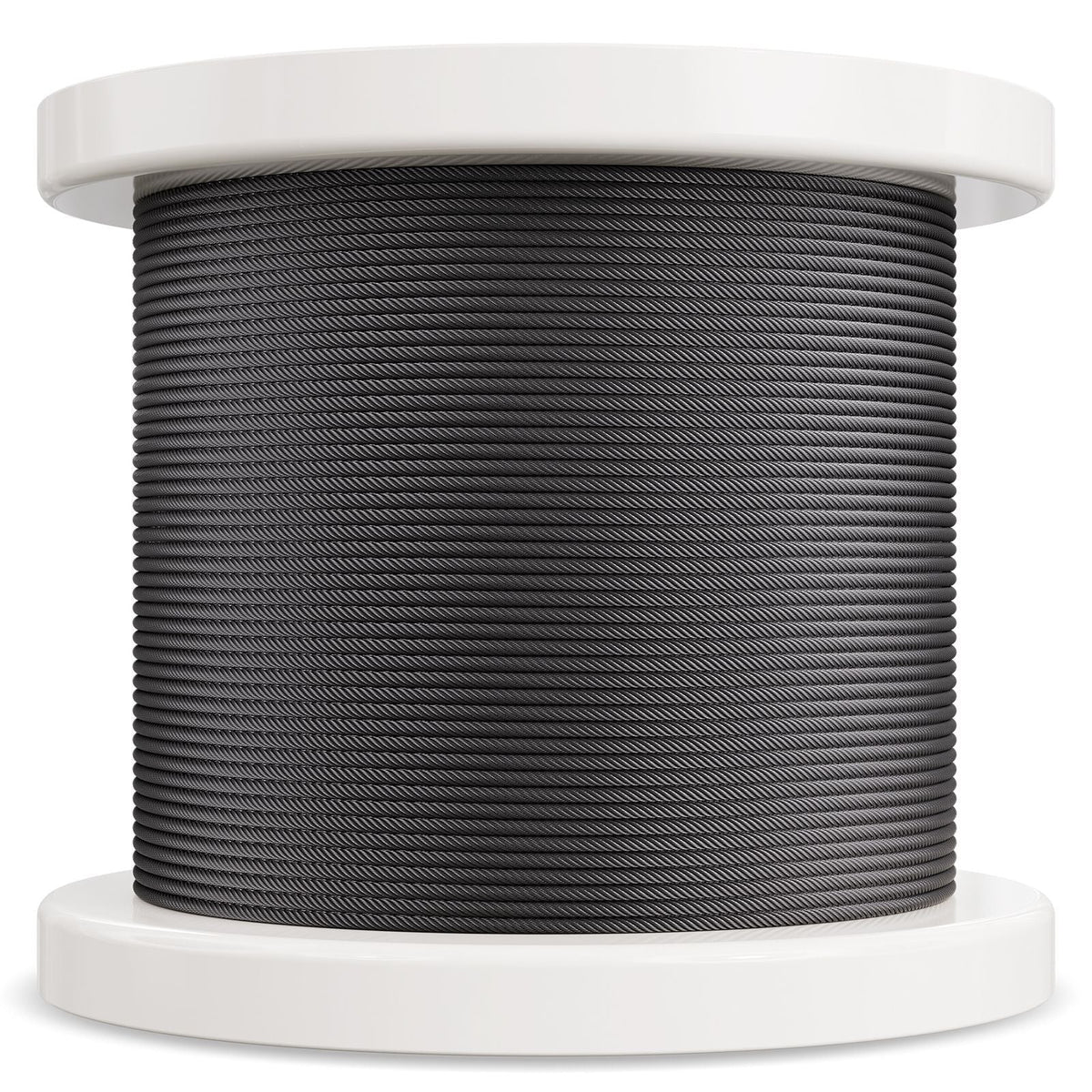 Wire Rope Kit, 1/8" 500 ft 316 Stainless Steel Cable with Cutter and Gloves, 1600 lbs Breaking Strength, 7x7 Strands Core Marine Aircraft Grade for Handrail Stair Decking Fence Outdoors, Black