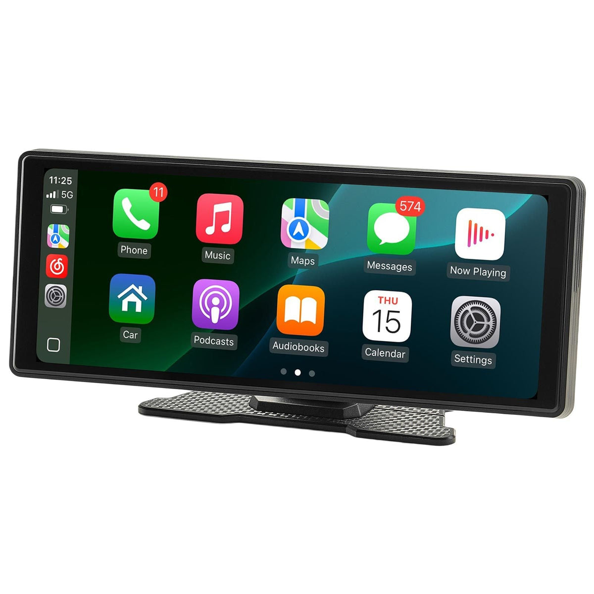 Wireless Car Stereo, 10-Inch HD Portable Radio Touch Screen Compatible with Apple CarPlay and Android Auto, CarPlay Screen for Car with Voice Control, Mirror Link, Bluetooth, GPS Navigation