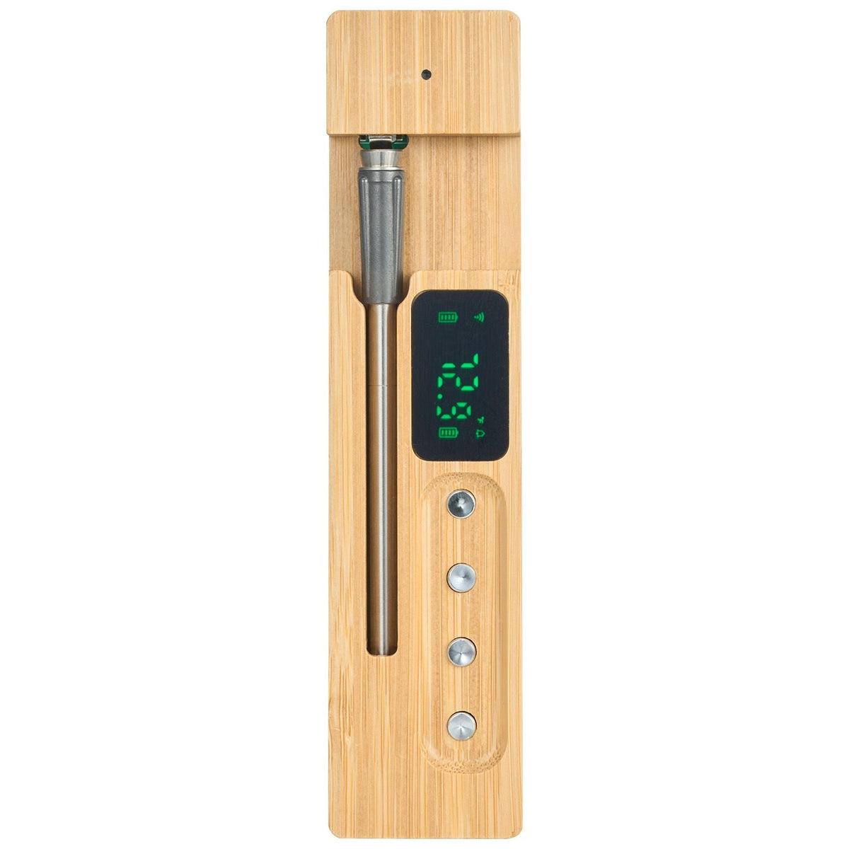 Wireless Meat Thermometer, 500 ft Range Wireless Bluetooth Meat Thermometer, Digital Cooking Food Meat Thermometer, Waterproof Smart Meat Probe with One Probe, for Grilling, Smoker, BBQ & Oven