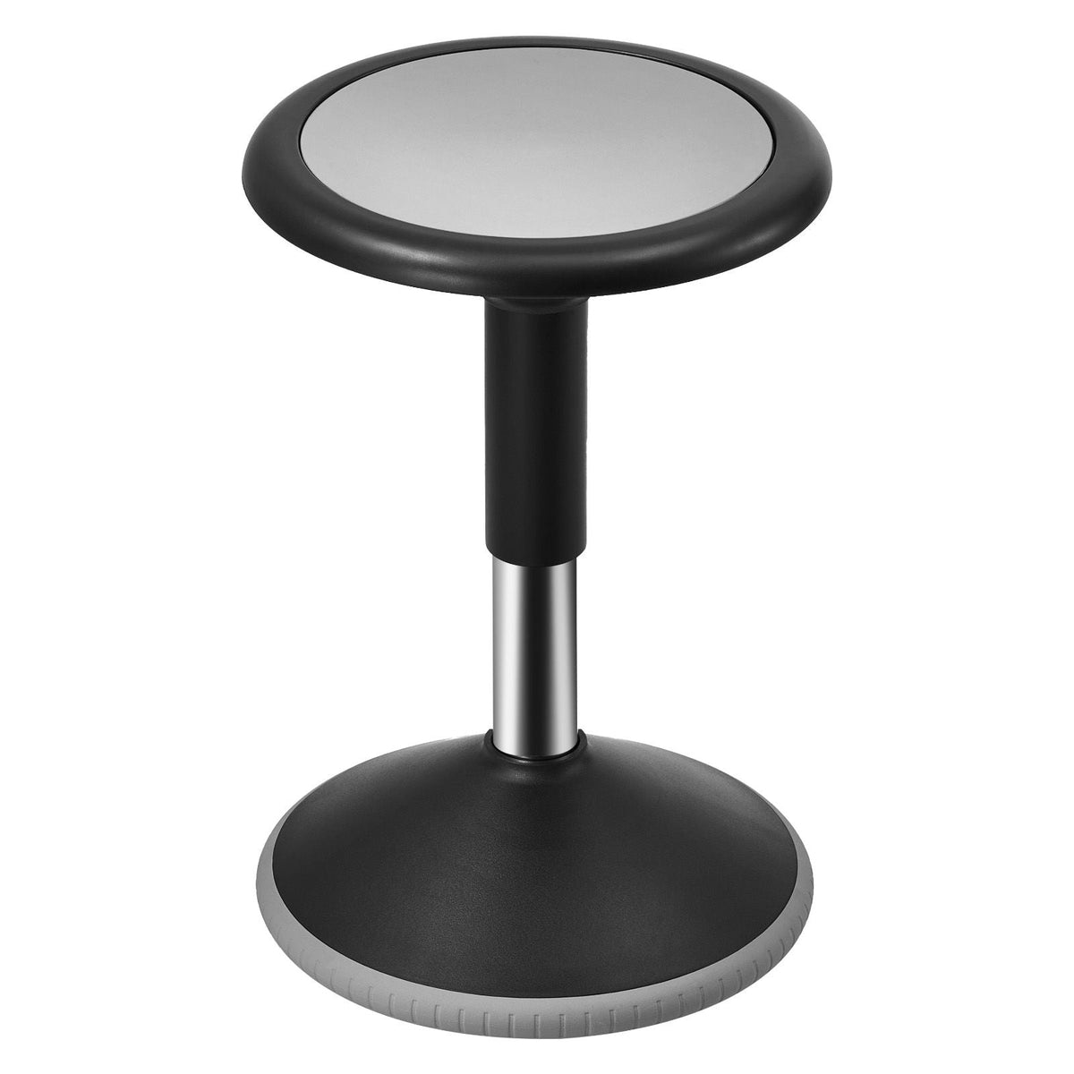 Wobble Chair, Height-Adjustable (15.7-21.7") Active Chair, Flexible Seating Wobble Stool Made of PVC+ABS Improves Focus & Posture, Ideal for Schools, Office and Home, Age 12-18, Black