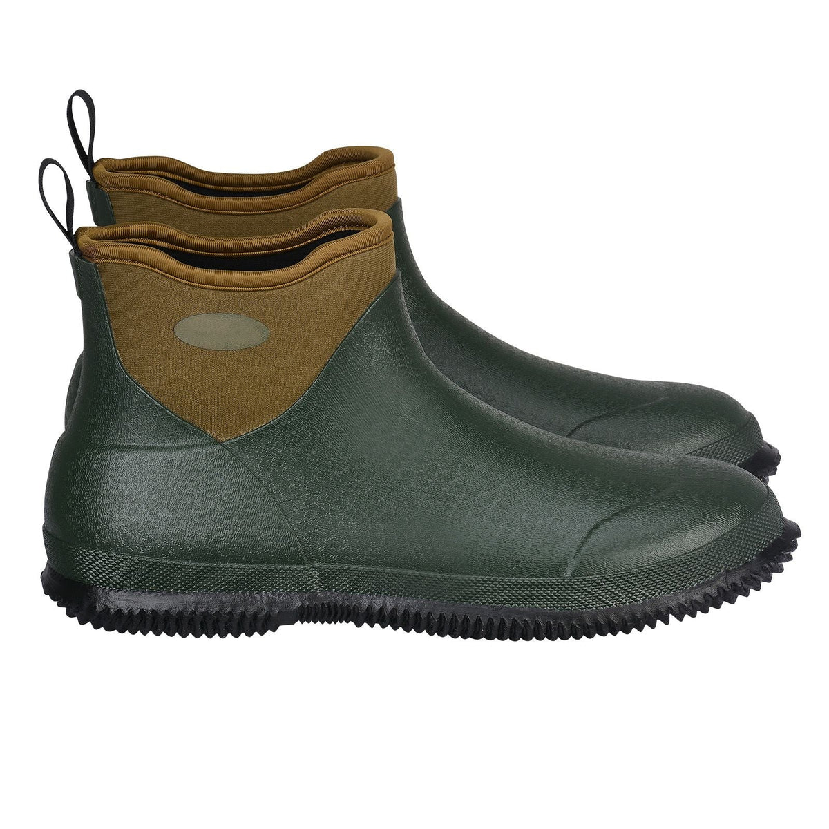 Women's Deck Boots, Waterproof Fishing Rain Boots, Anti-Slip Ankle Rubber Boots, Gardening Insulated Mud Boots, Neoprene Rubber, Lightweight & Durable, for Manufacturing, Farming, Size 7 US