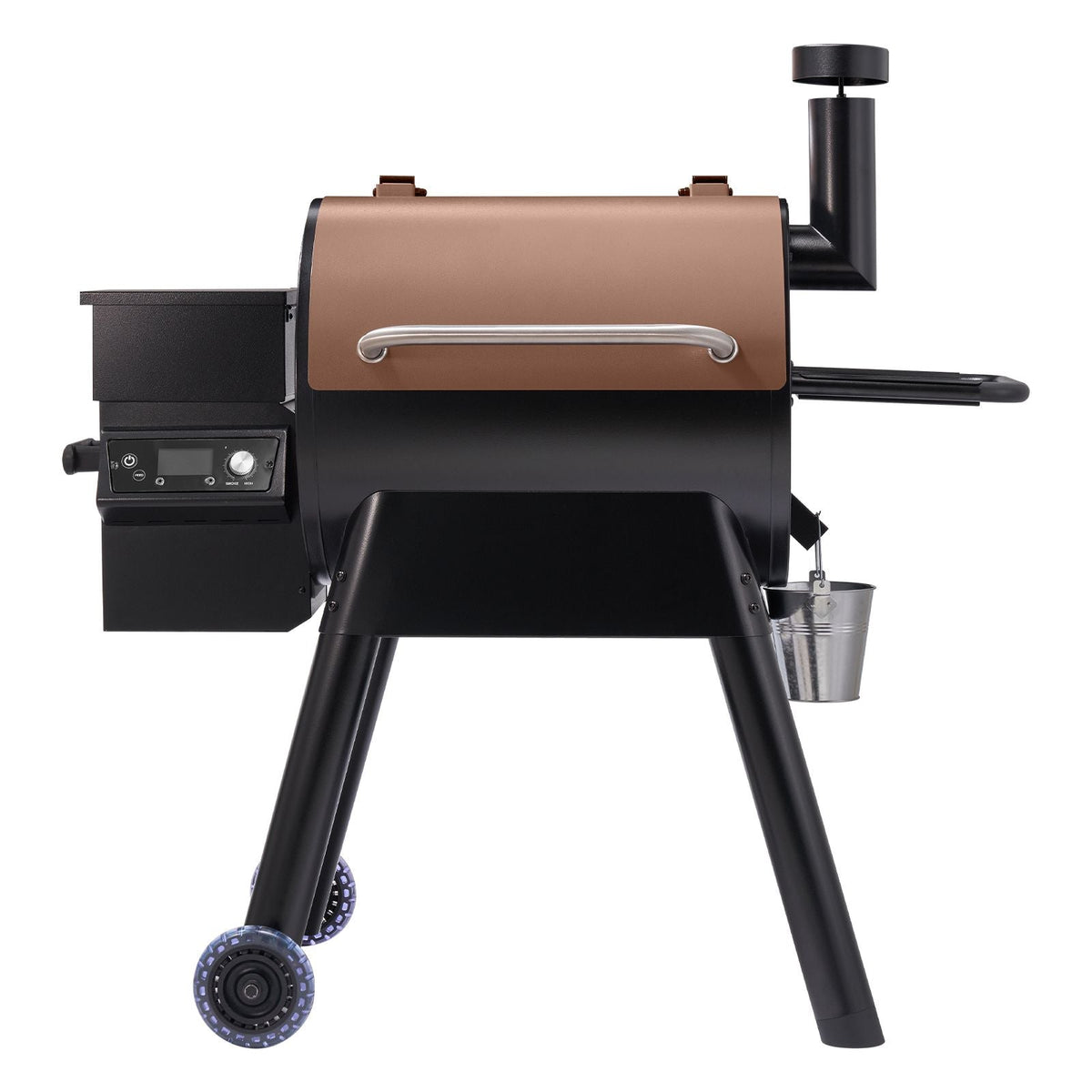 Wood Pellet Grill Smoker, 8 in 1 BBQ Grills for Outdoor Cooking, 575 Square Inches Cook Area Electric Smokers, with WiFi-app Control, LCD Screen Controller, Meat Probe, 500 F Max Temperature