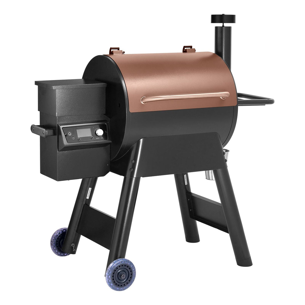 Wood Pellet Grill Smoker, 8 in 1 BBQ Grills for Outdoor Cooking, 575 Square Inches Cook Area Electric Smokers, with WiFi-app Control, LCD Screen Controller, Meat Probe, 500 F Max Temperature