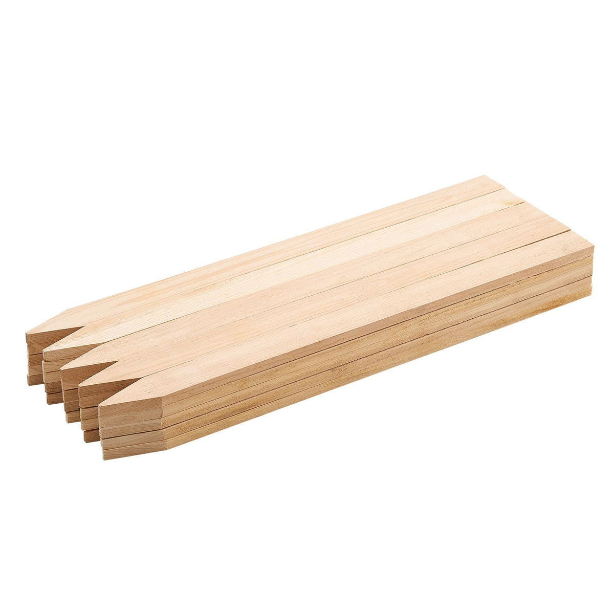 Wooden Garden Stakes, 25 Pcs 24 x 0.5 x1.5 in Survey Grading Stakes, Garden Ground Stake with Sharp Point, Fir Wood Plant Support Stake, Sign Posts for Silt Fence Backyard Boundaries Baselines