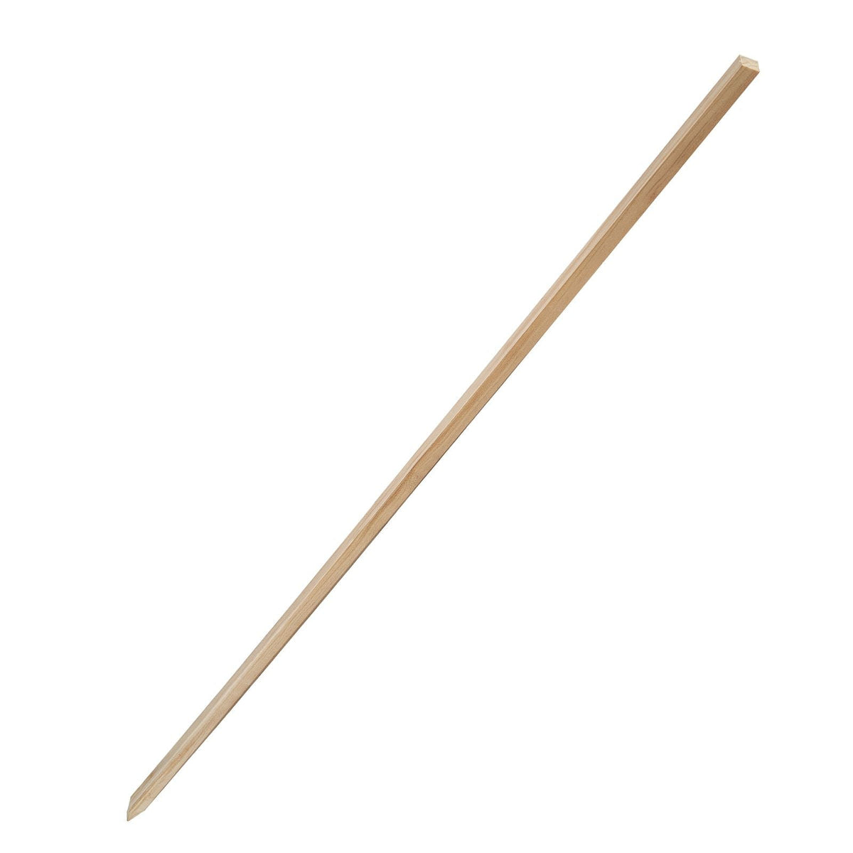 Wooden Garden Stakes, 25 Pcs 48x0.5x0.69 in Survey Grading Stakes, Garden Ground Stake with Sharp Point, Fir Wood Plant Support Stake, Sign Posts for Silt Fence Backyard Boundaries Baselines