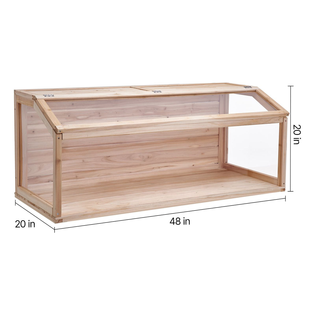 Wooden Hamster Cage, 270° Viewing Hamster Habitat, 48 x 20 x 20in, Dwarf Hamster Cages with Openable Top, Ventilated Small Animal Cage, Pet Mouse Cage for Gerbils, Rats, Guinea Pigs, Mice