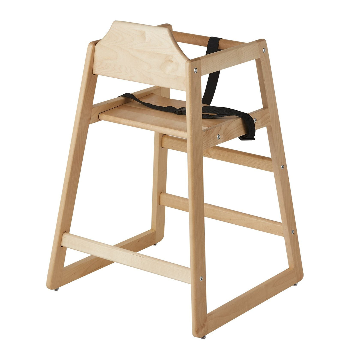 Wooden High Chair for Babies & Toddlers, Double Solid Wood Feeding Chair, Eat & Grow Portable High Chair, Easy to Clean Baby Booster Seat, Compact Toddler Chair, Natural