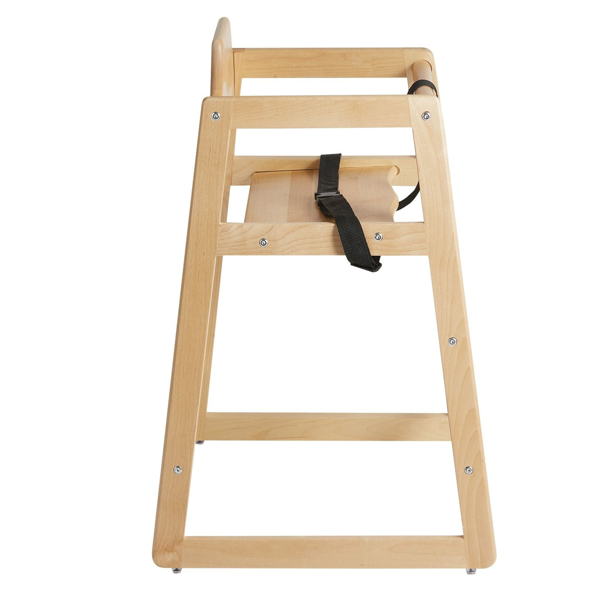 Wooden High Chair for Babies & Toddlers, Double Solid Wood Feeding Chair, Eat & Grow Portable High Chair, Easy to Clean Baby Booster Seat, Compact Toddler Chair, Natural