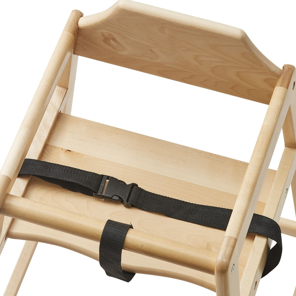 Wooden High Chair for Babies & Toddlers, Double Solid Wood Feeding Chair, Eat & Grow Portable High Chair, Easy to Clean Baby Booster Seat, Compact Toddler Chair, Natural