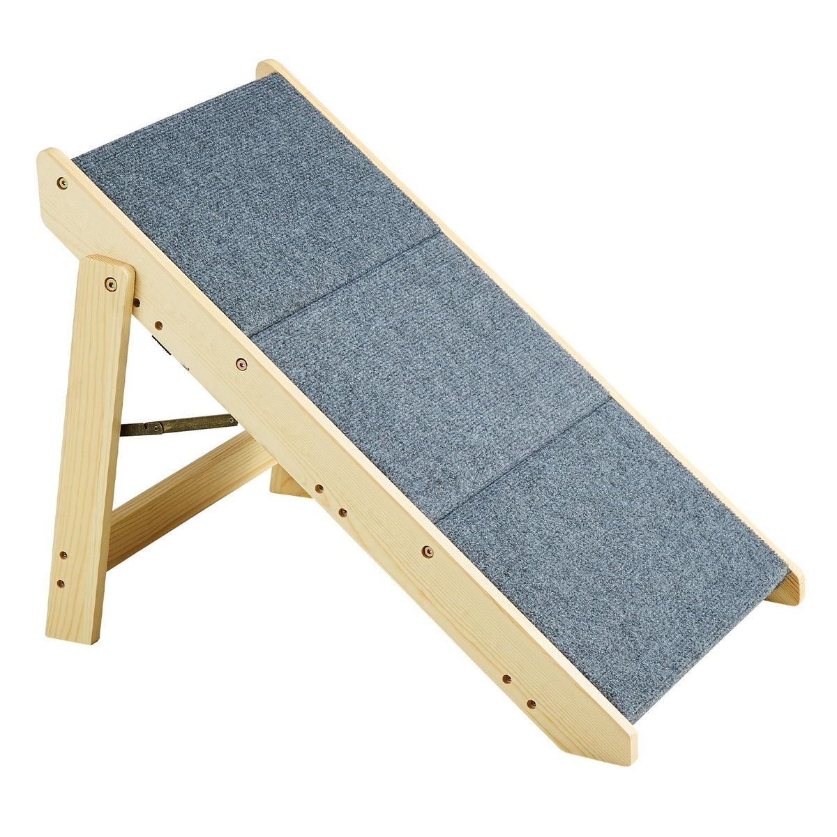 Wooden Pet Steps, Convertible 2-in-1 Dog Staircase & Ramp for Access to Beds, Sofas, and Vehicles, Three-Step Design Supports Pets up to 150 lbs, Ideal for Small to Large Breeds