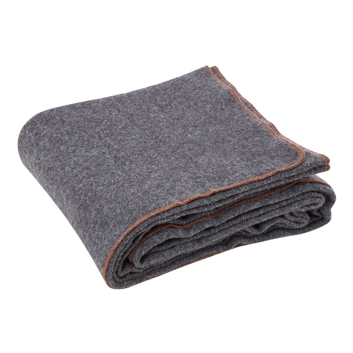 Wool Camping Blanket, Large Warm Stadium Blanket, Waterproof & Windproof, Flame Retardant, Great for Outdoors, Picnics, Hiking, Sports Events, Travel, 64" x 88" (80% Wool), Light Grey