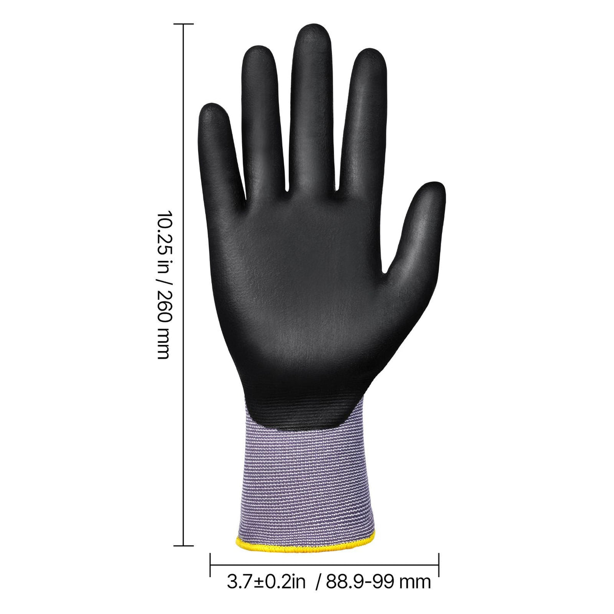 Work Gloves 12 Pairs Touch Screen Nitrile-Coated Garden Construction Gloves