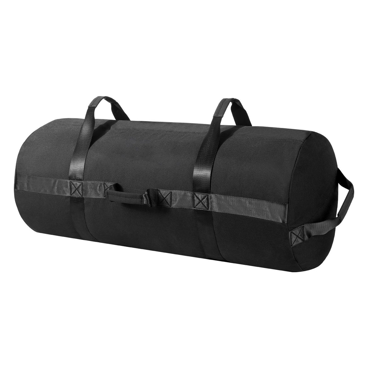 Workout Sandbag, Heavy Duty Workout Power Bags with Handles, 125-200 lbs Adjustable Slam Bag for Fitness Strength Weight Training Cross-Training, Home Gym Exercise, Black (Unfilled)