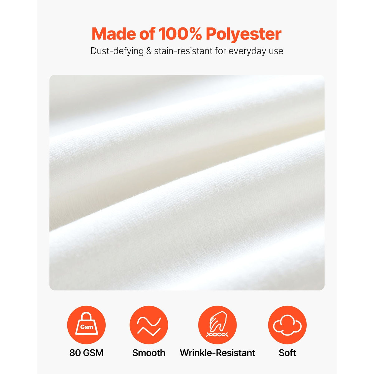 Wrap Around Bed Skirt, 15 in Drop, White Dust Ruffle Queen Size, Three Sides Adjustable Bedskirt with Easy Fit Elastic Strap, Wrinkle-Free & Fade-Resistant, Machine Washable, for Queen Size Bed