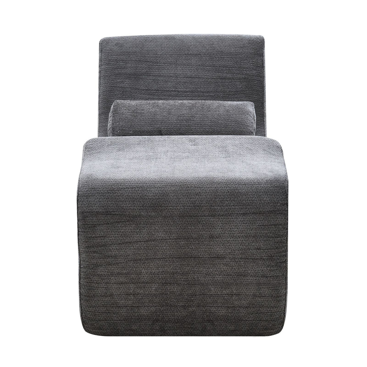 Yoga Chair Chaise, Ergonomic Chaise Lounge Chair for Yoga, Modern Boneless Curved Foam Lounge Indoor for Massage, Stretching, Relaxation, Exercise, Used in Living Room, Bedroom, Balcony, Grey