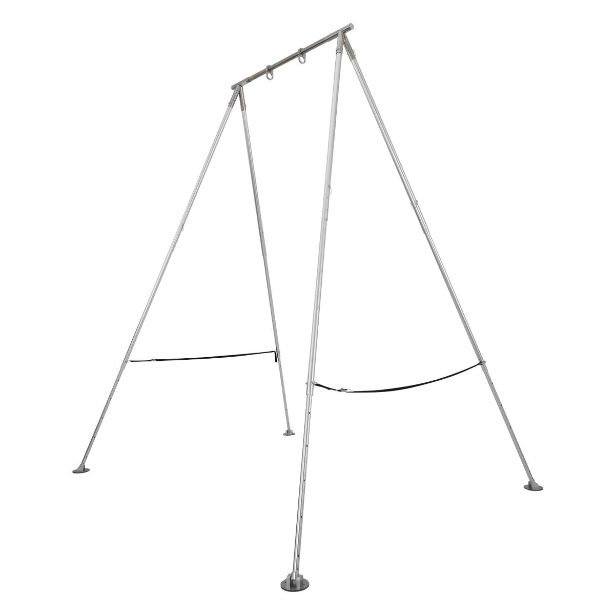 Yoga Stand Frame, Max 310 lbs Load Swing Stand, Triangular Structure Pull Up Stands, Aerial Silk Stands with Height Adjustable & Aluminum Frame Legs, Stainless Steel Top Bar