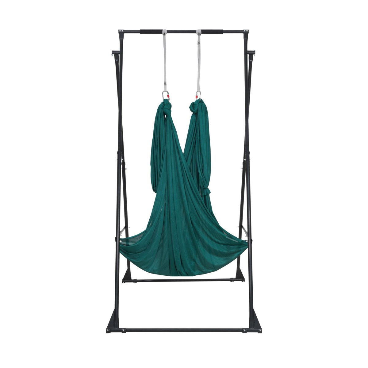 Yoga Stand Frame, Max 440.9 lbs Load Swing Stand, Triangular Structure Pull Up Stands, Aerial Silk Stands with EVA Foam & 6.6-yard Yoga Hammock, 4-Level Horizontal & 6-Level Vertical Adjustment