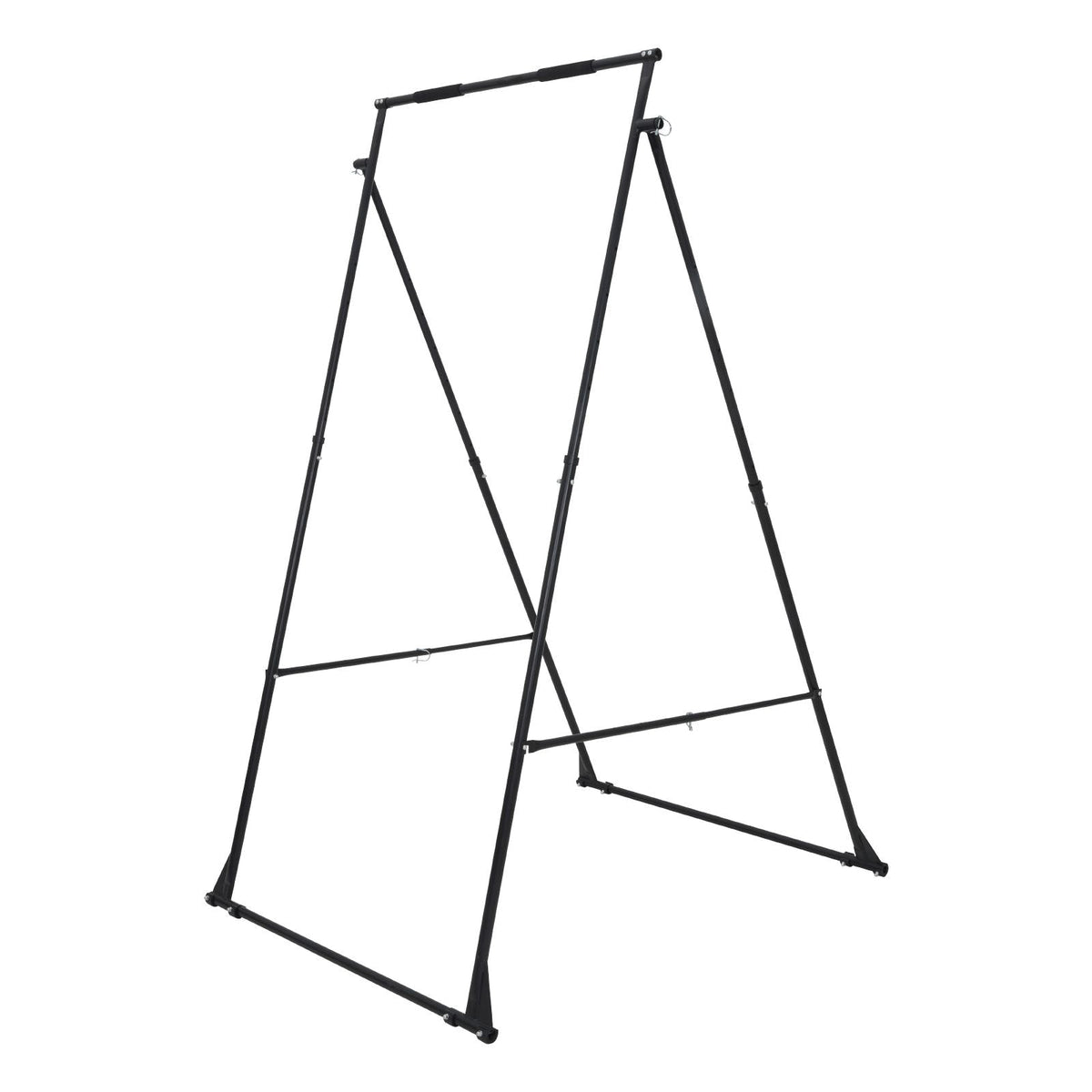 Yoga Stand Frame, Max 440.9 lbs Load Swing Stand, Triangular Structure Yoga Aerial Rig, Aerial Silk Stands with EVA Foam, 4-Level Horizontal & 6-Level Vertical Adjustment, Multi-Functional